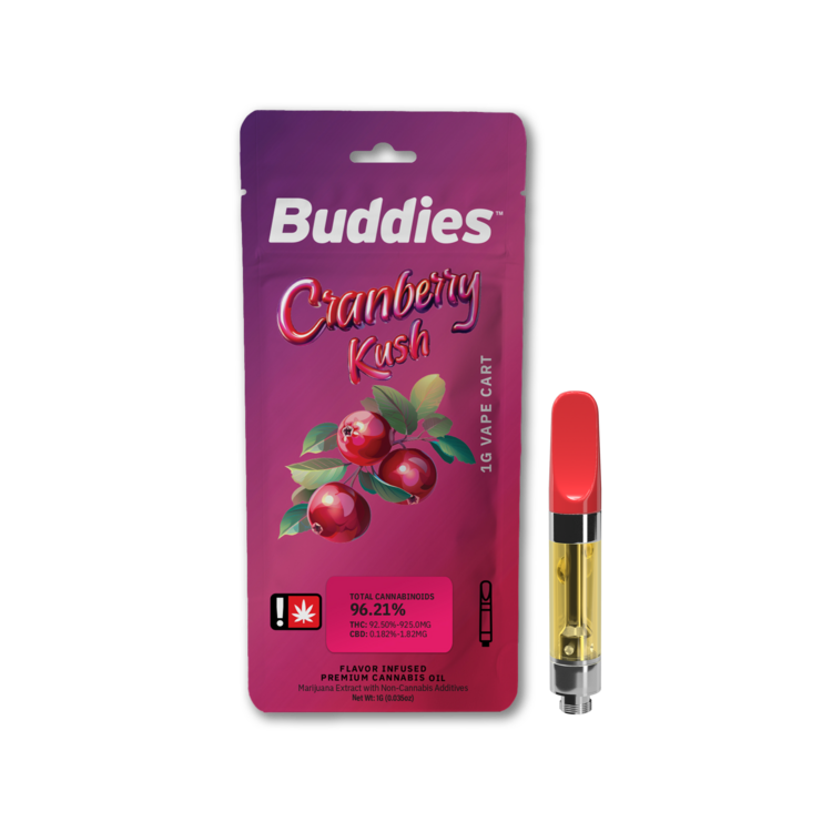 Flavored Cranberry Kush 1g Cart
