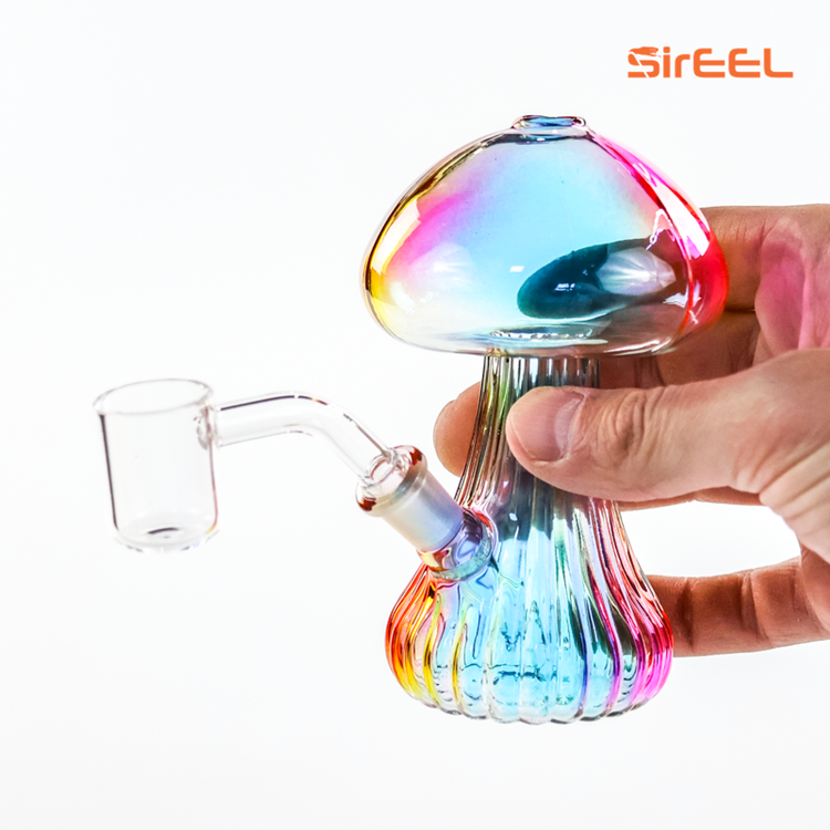 SIREEL: 5" Weeding Rainbow Dab Rig with Banger - ($50)