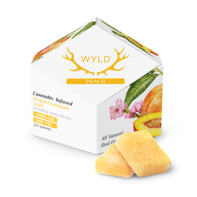 WYLD - Peach Gummies - CBD Hybrid