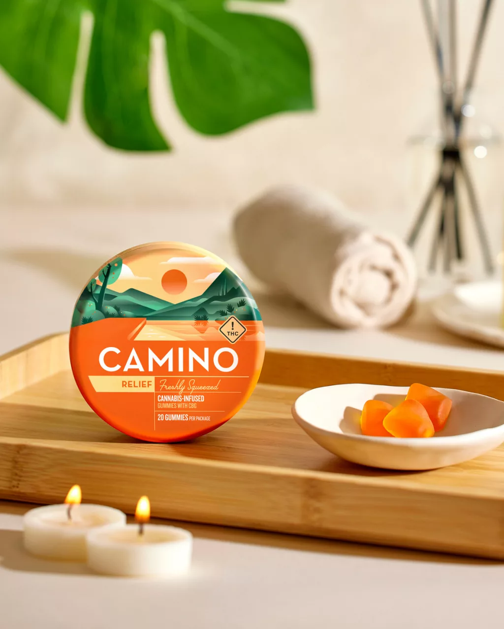 Camino | Gummies | Recover (Freshly Squeezed) 1:2 THC:CBG | 100mg/20pk