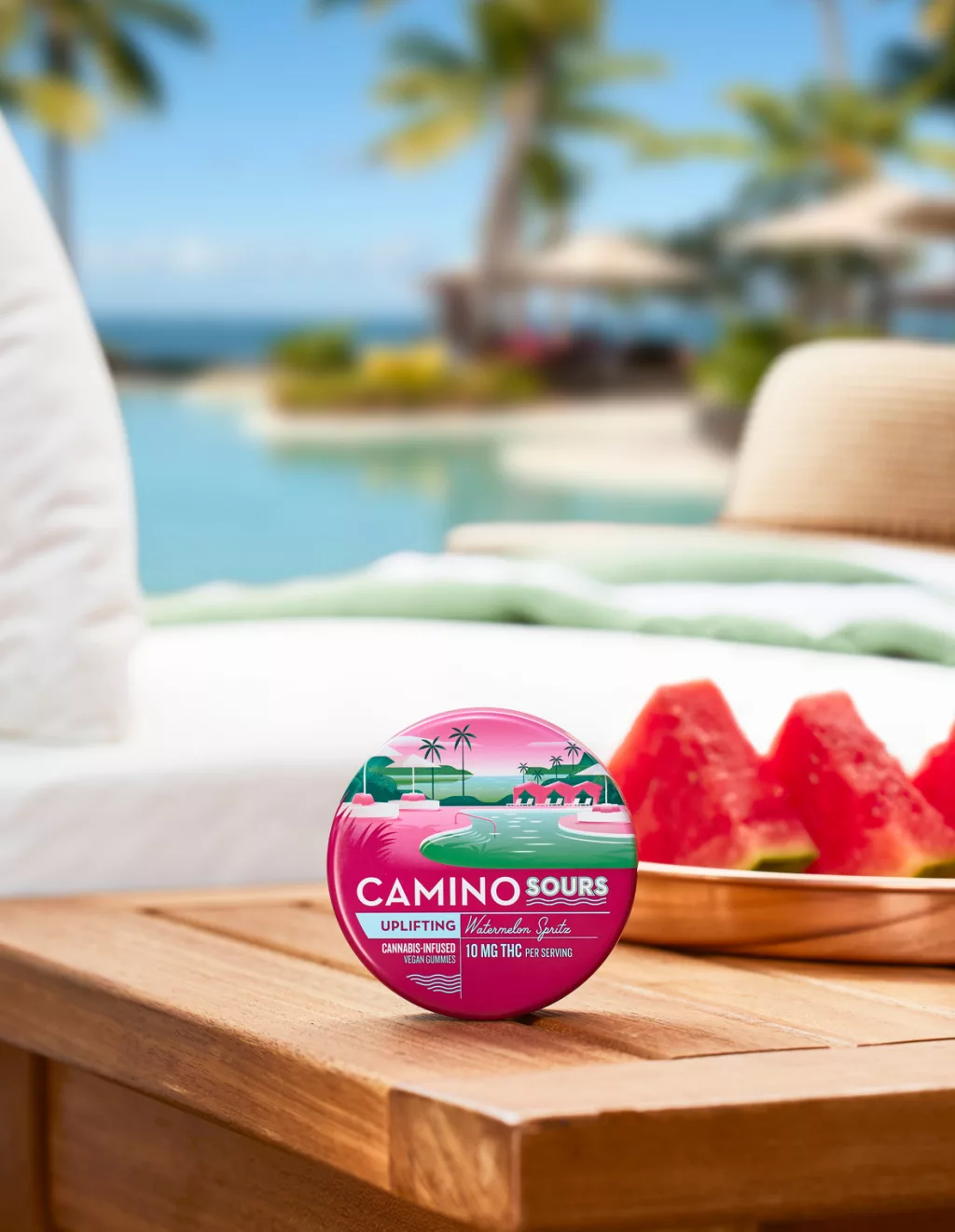 Camino Sours | Vegan Gummies | Uplifting (Watermelon Spritz) | 100mg/10pk