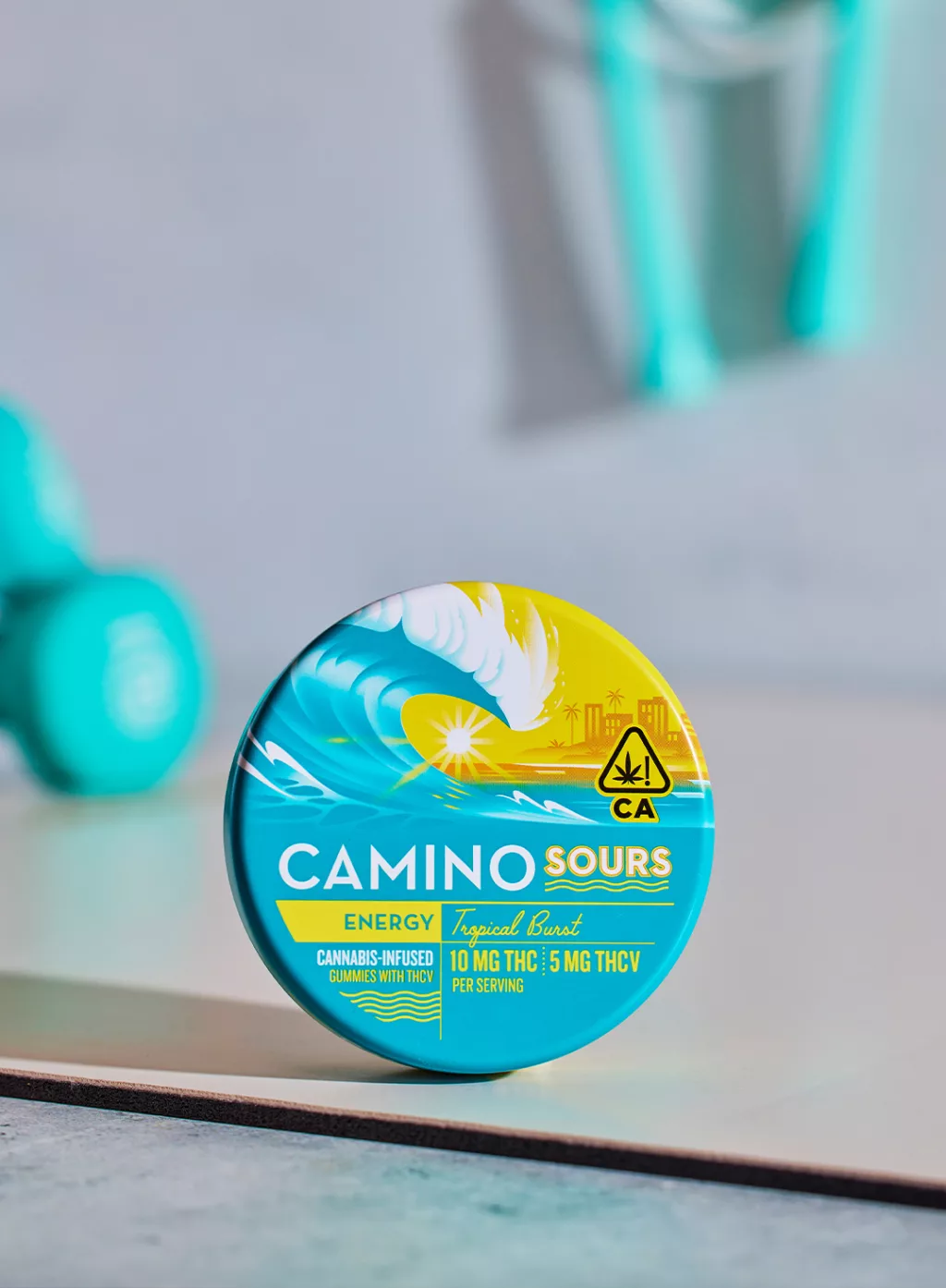 Camino Sours | Vegan Gummies | Energy (Tropical Burst) 2:1 THC:THCv | 100mg/10pk
