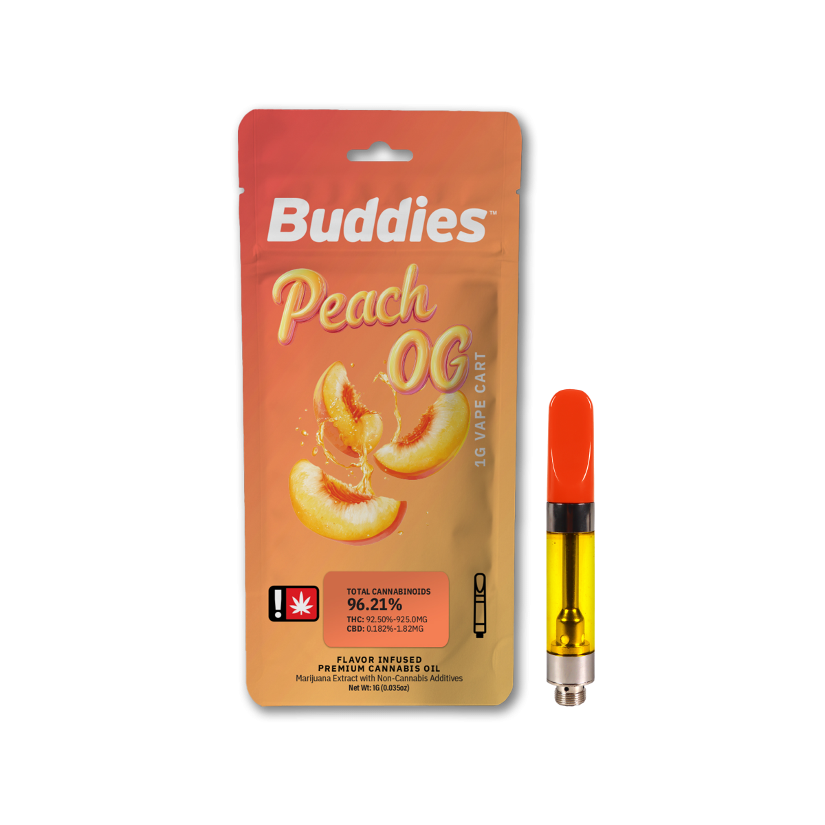 Buddies Brand: Peach OG