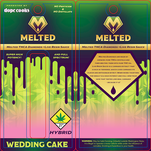 CA Wedding Cake 1g Melted