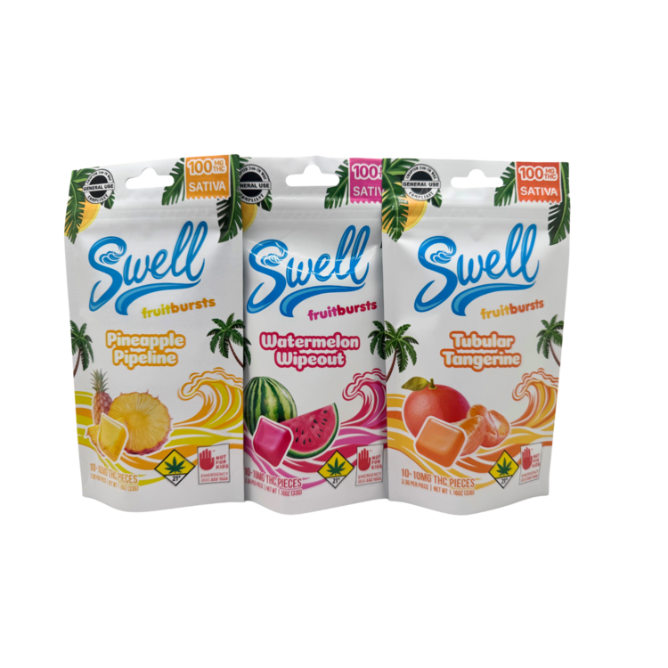 100mg THC Edible Sativa Chillin Cherry Lime Fruit Bursts Swell