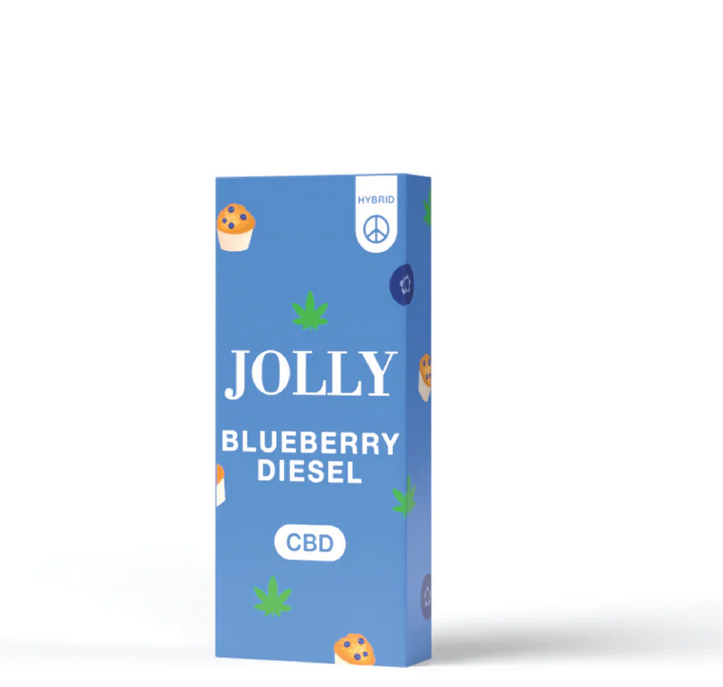JOLLY CANNABIS 2G CBD AIO DISPOSABLE BLUEBERRY DIESEL HYBRID