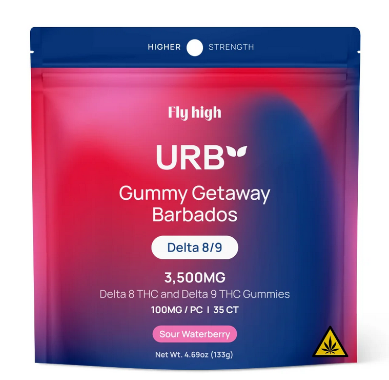 URB D8/D9 THC GUMMIES 3500MG SOUR WATERBERRY