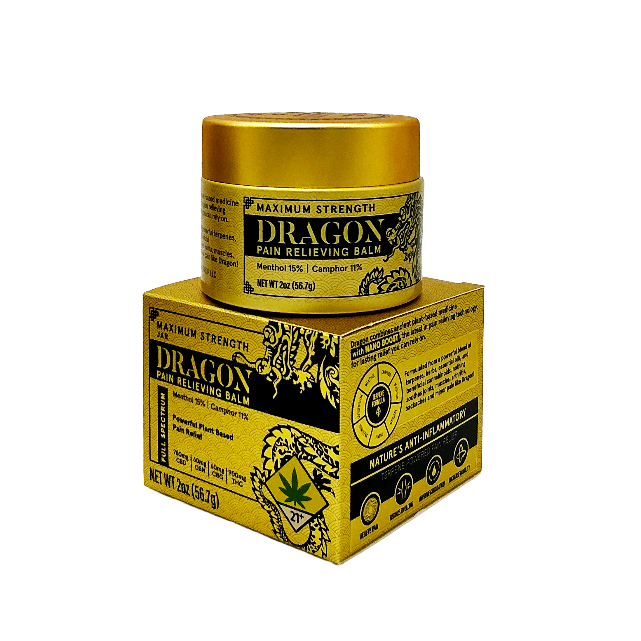 Ceres - Gold Max Dragon Jar