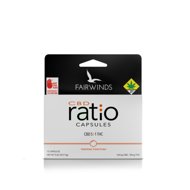 Fairwinds Manufacturing Capsule CBD 5:1 200mg 0.26oz