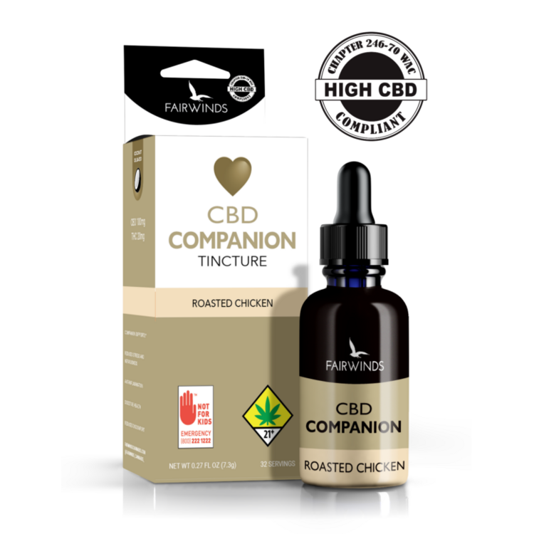Fairwinds Manufacturing Tincture CBD Companion Chicken 5:1 240mg 0.54oz