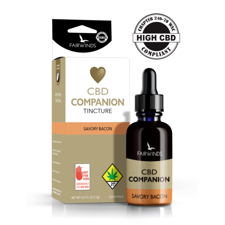 Fairwinds Manufacturing Tincture CBD Companion Bacon 5:1 240mg .54oz