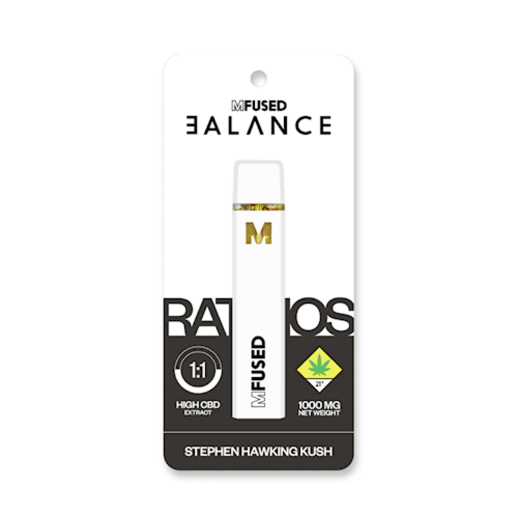 Mfused Disposable Cartridge CBD Stephen Hawking Kush 1:1 1g