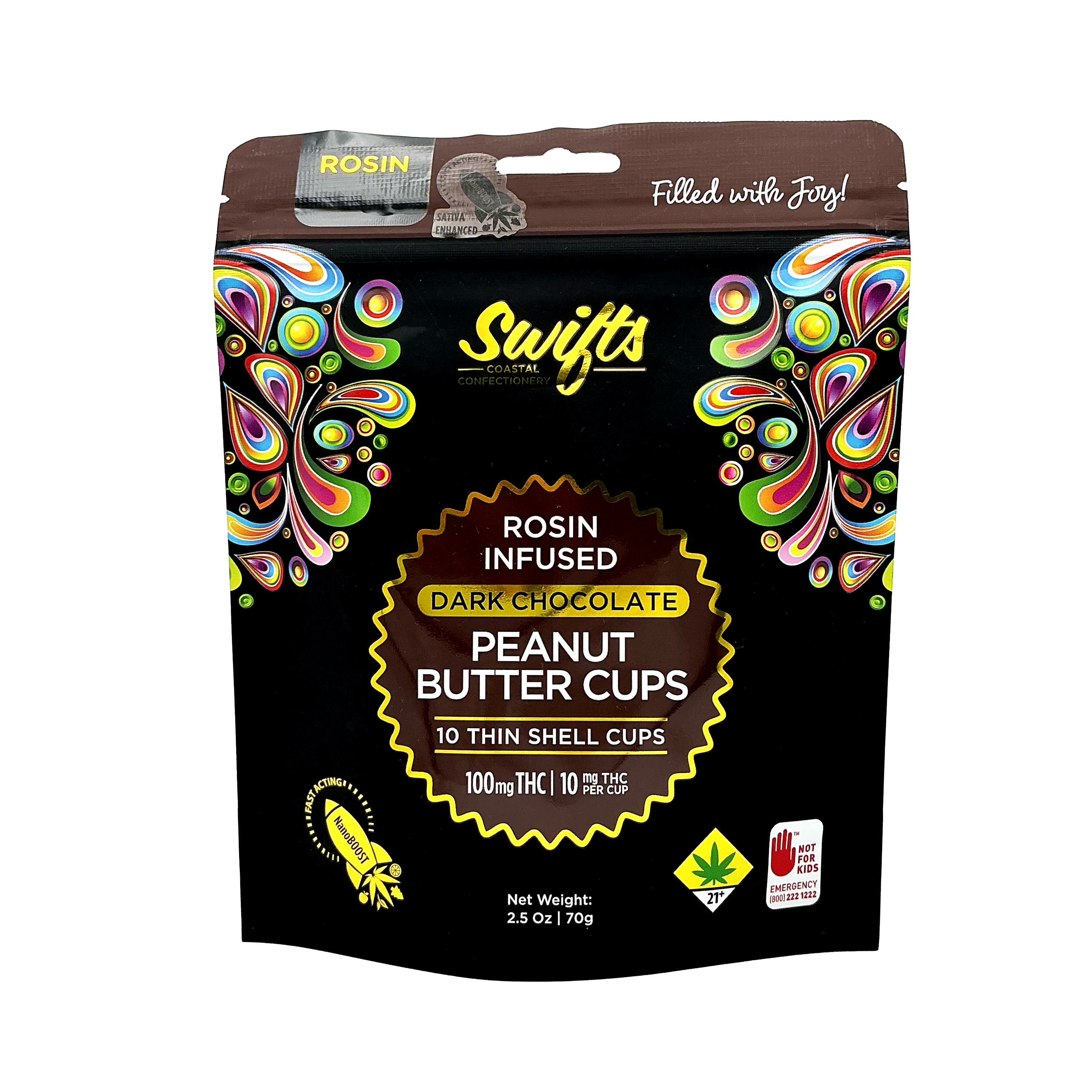 Edible Indica Dark Chocolate Peanut Butter Cups