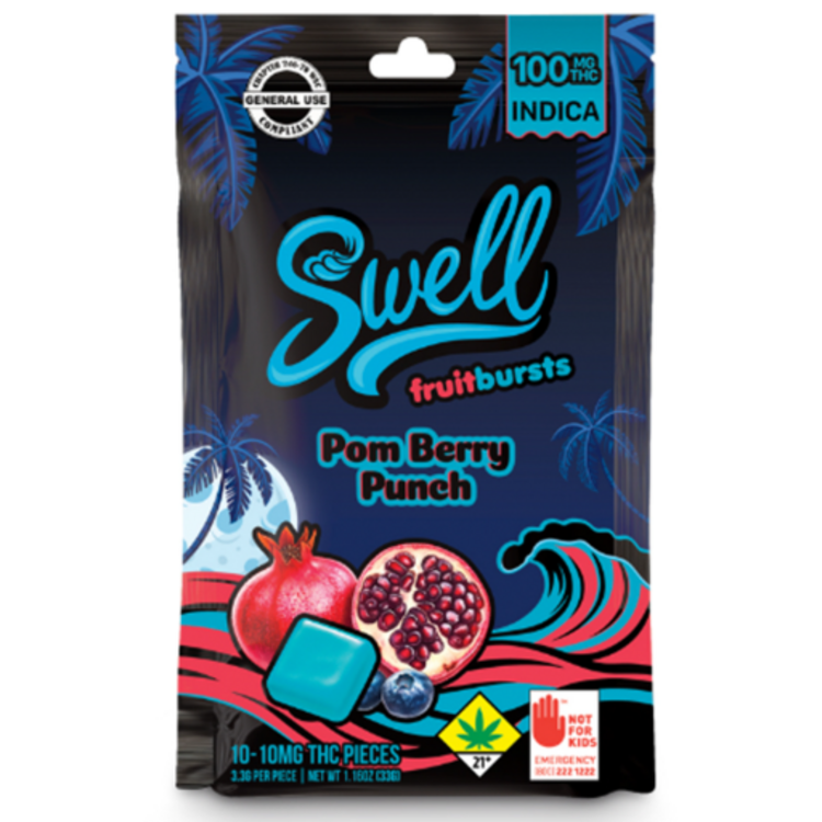 100mg Pom Berry Punch Soft Candies Swell Indica