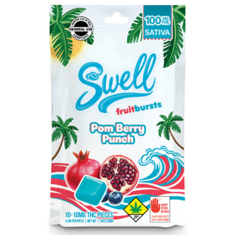 100mg Pom Berry Punch Soft Candies Swell Sativa