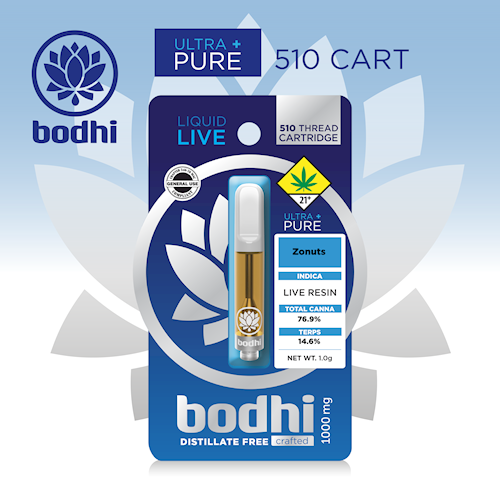 Bodhi High - Purple Slapz Live Resin Ultra Pure Cartridge