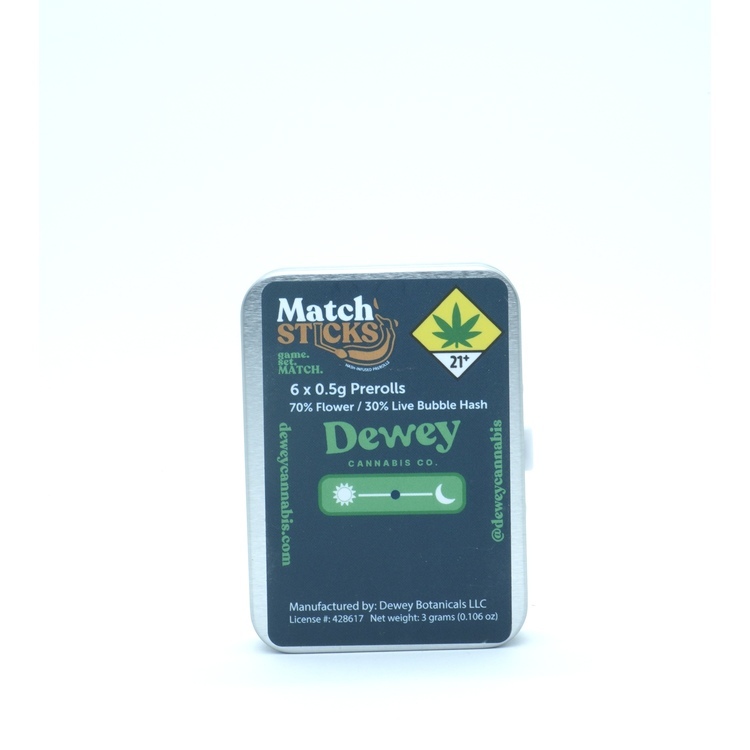 DW - Match Sticks / Cosmic Pie 6pk Hash Infused PR 3g