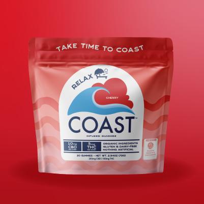 Coast | Micro Dose | Cherry 1:2 THC:CBD (Relax) | 100mg/20pk