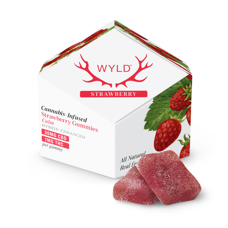 Wyld Edible Hybrid CBD Strawberry 20:1 210mg 1.4oz