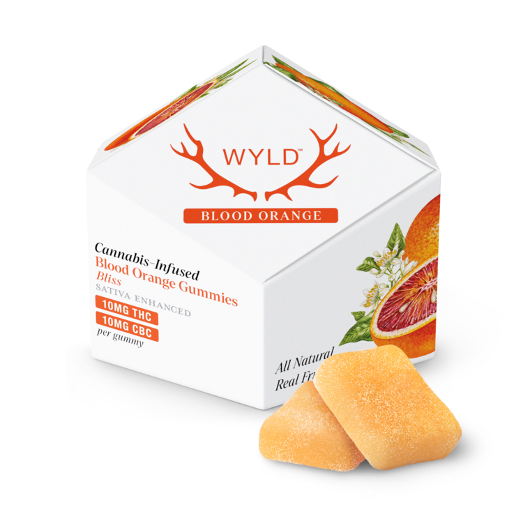 Wyld Edible Sativa CBC Blood Orange 1:1 200mg 1.4oz