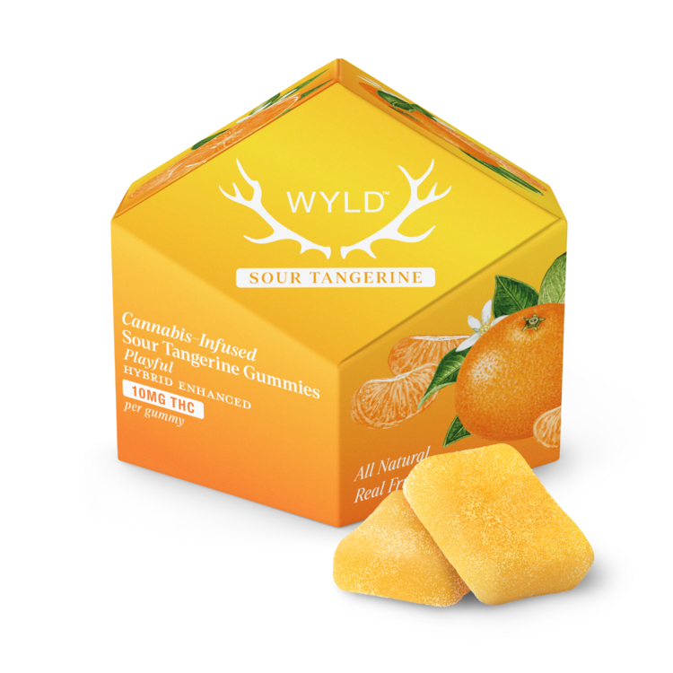Wyld Edible Hybrid Sour Tangerine 100mg 1.4oz