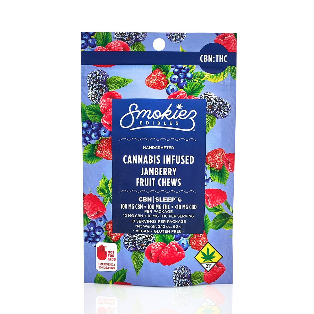PNC:: Smokiez - 1:1 CBN Jamberry Sweet - Fruit Chews | 10pk