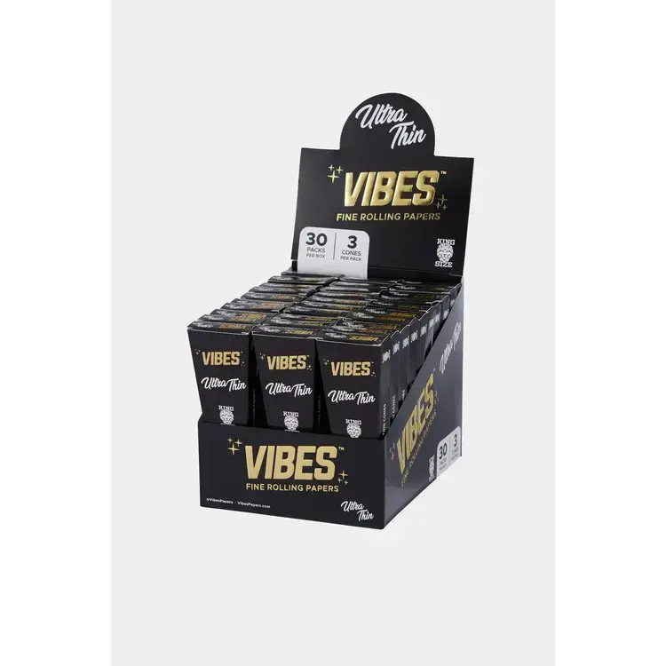 Vibes King Size Ultra-Thin Pre-Rolled Cones