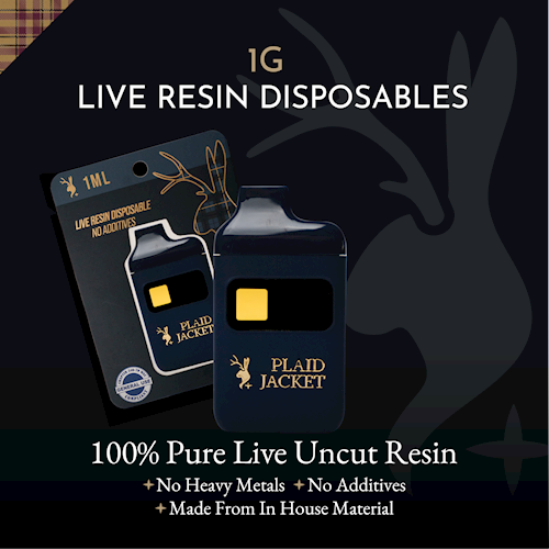 Plaid Jacket - Hash Burger Live Resin Disposable