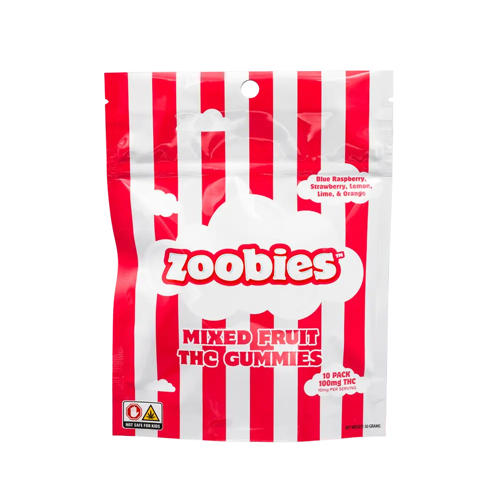 Zoobies | Indica | Mixed Fruit | 100mg/10pk