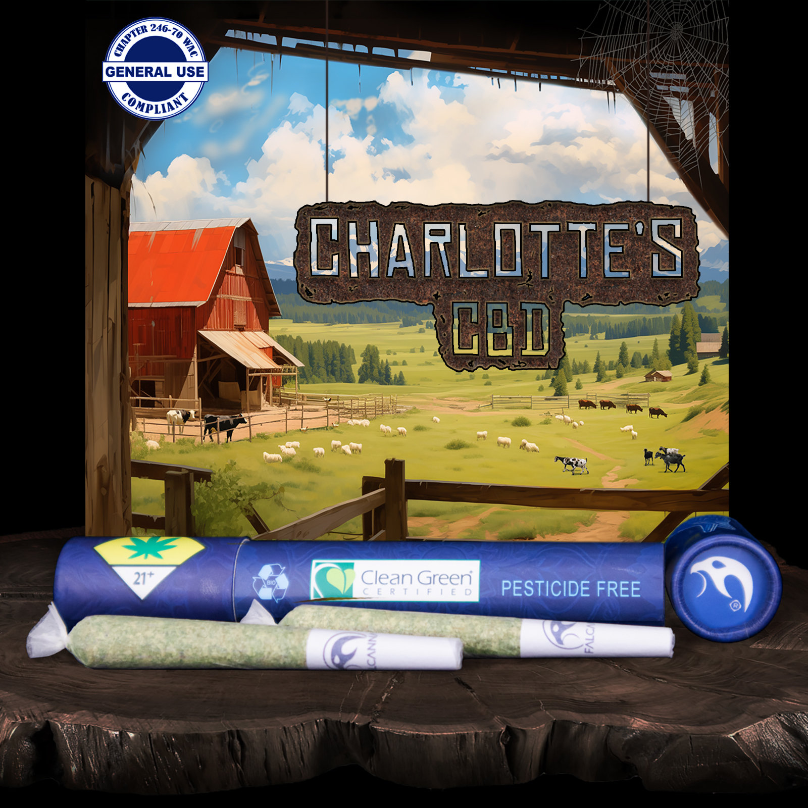 Falcanna Pre-Roll Charlotte's Web 2/.6g