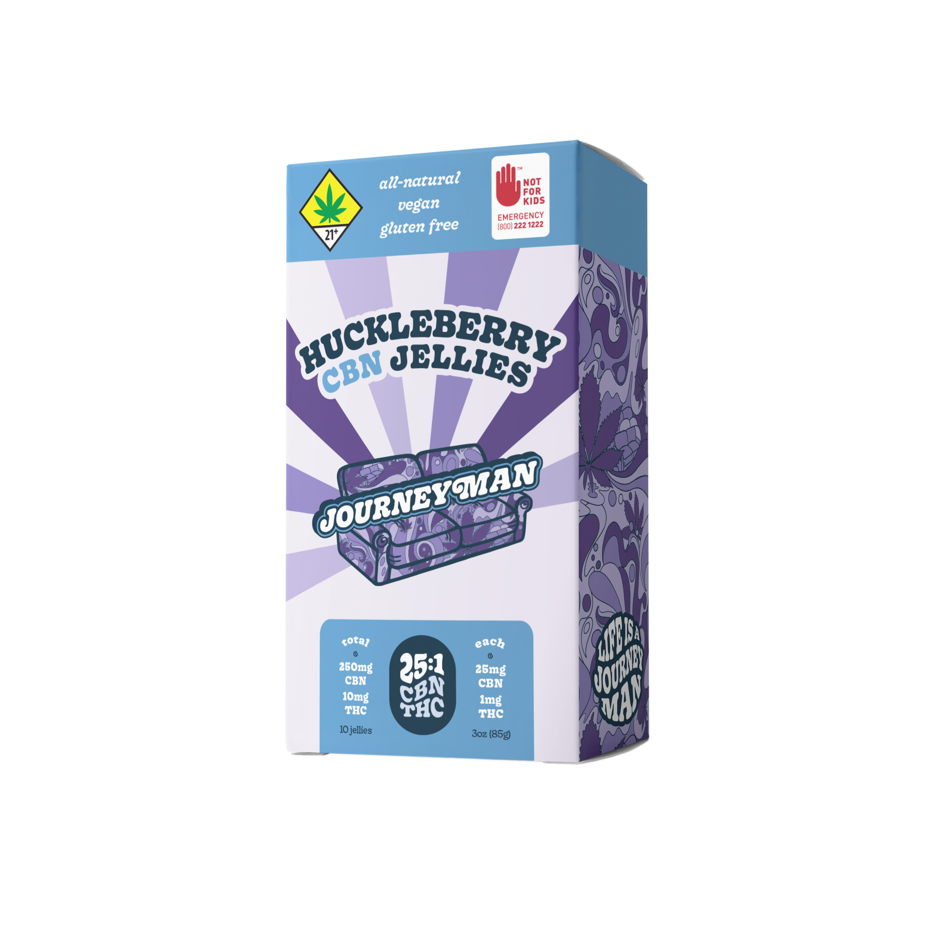 Journeyman | Huckleberry Jellies CBN 25:1 10pk 260mg - 3oz