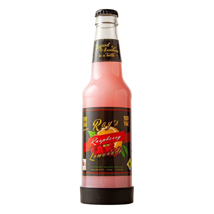 Ray's Lemonade Beverage CBD Raspberry Lemonade 1:1 200mg 12oz