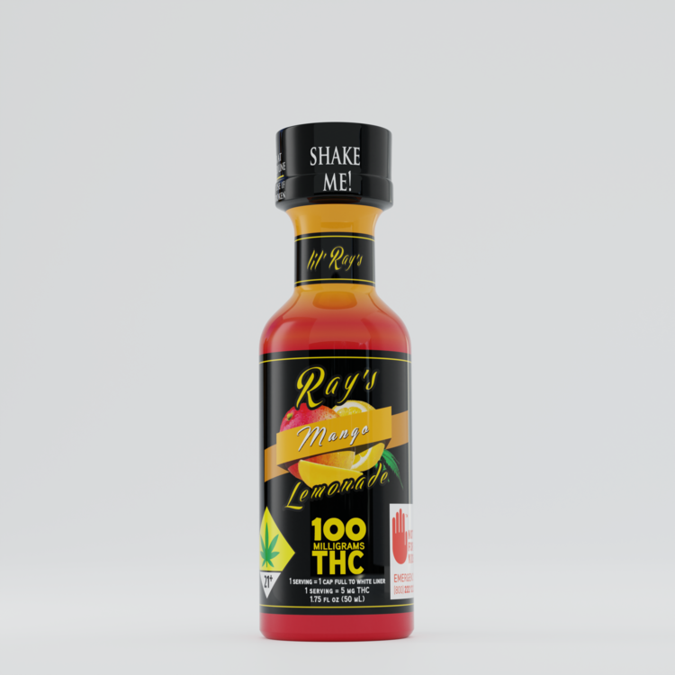 Ray's Lemonade Beverage Mango Lemonade 100mg 1.75oz