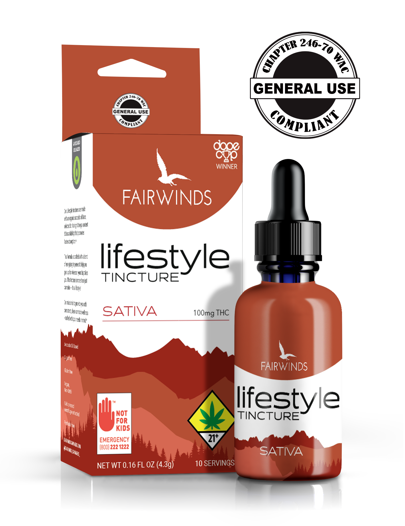 Lifestyle Sativa Tincture 100mg
