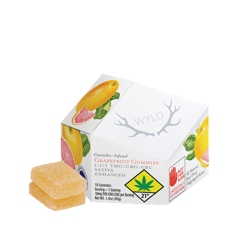WLD Grapefruit - 1:1:1 THC/CBG/CBC 1.4oz