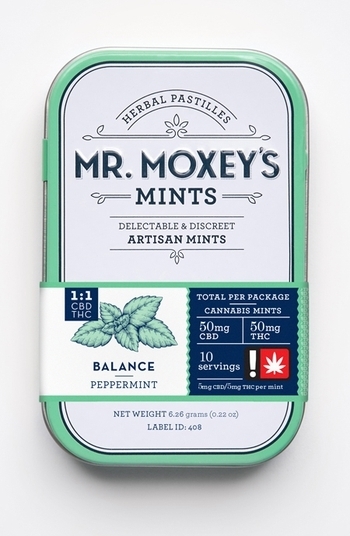 Mr. Moxey's Balance Peppermint Mints 1:1 THC CBD