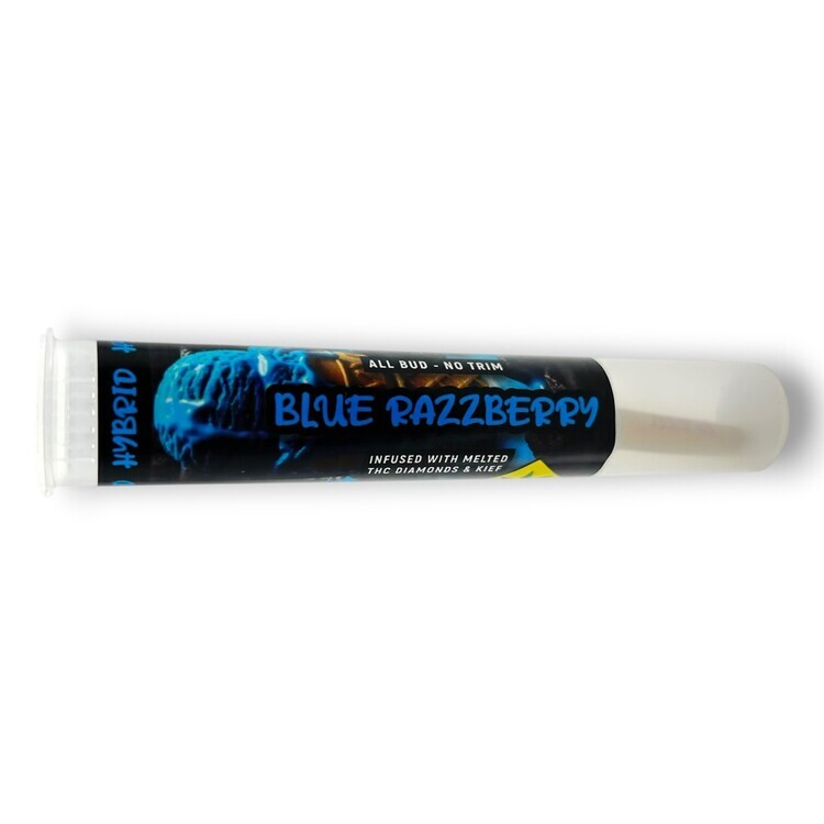 Blue Razzberry THC Diamonds + Kief Infused Pre Roll (Kelso Kandy)