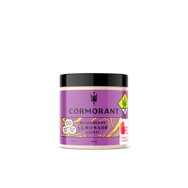 CBD 1:1 Blackberry Lemonade - 4oz Frozen Sorbet
