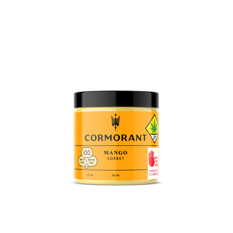 CBD 1:1 Mango - 4oz Frozen Sorbet