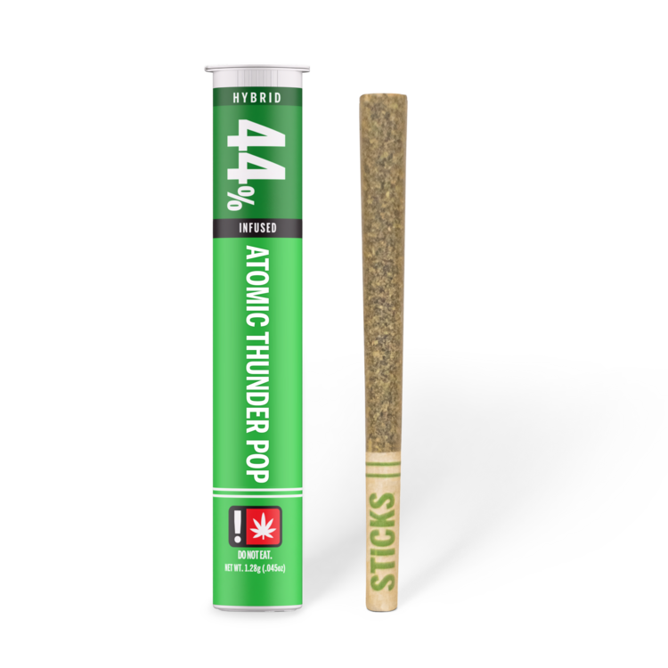 [$6] Sticks - Atomic Thunder Pop - Infused Flavored Preroll - (1g) - H
