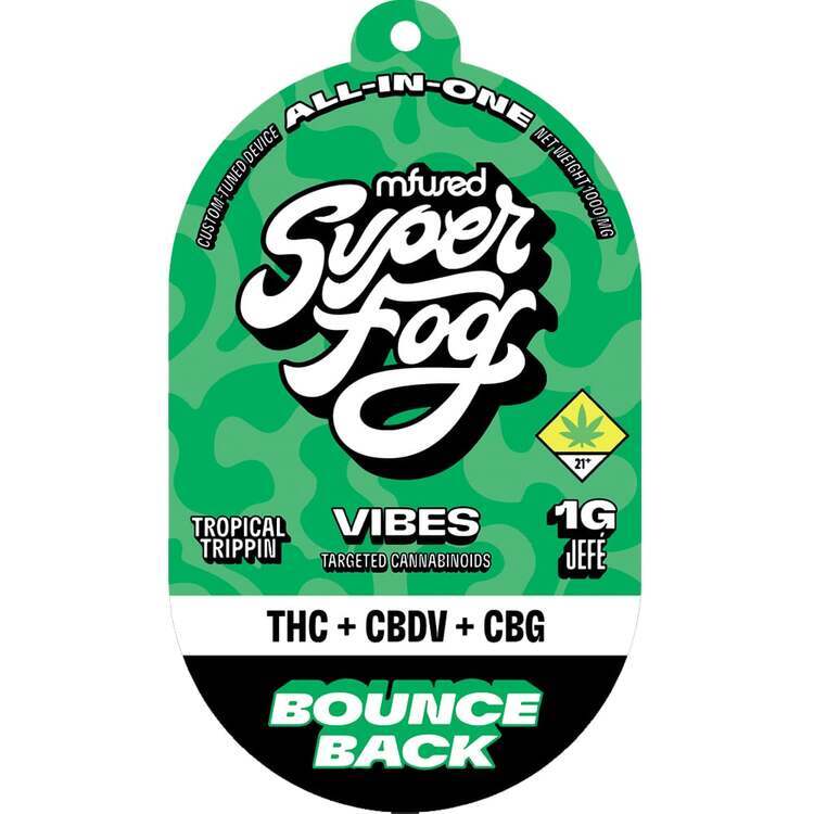 CBG:CBDV 4:1:1 Bounce Back (Tropical Trippin) - Vibes Disposable