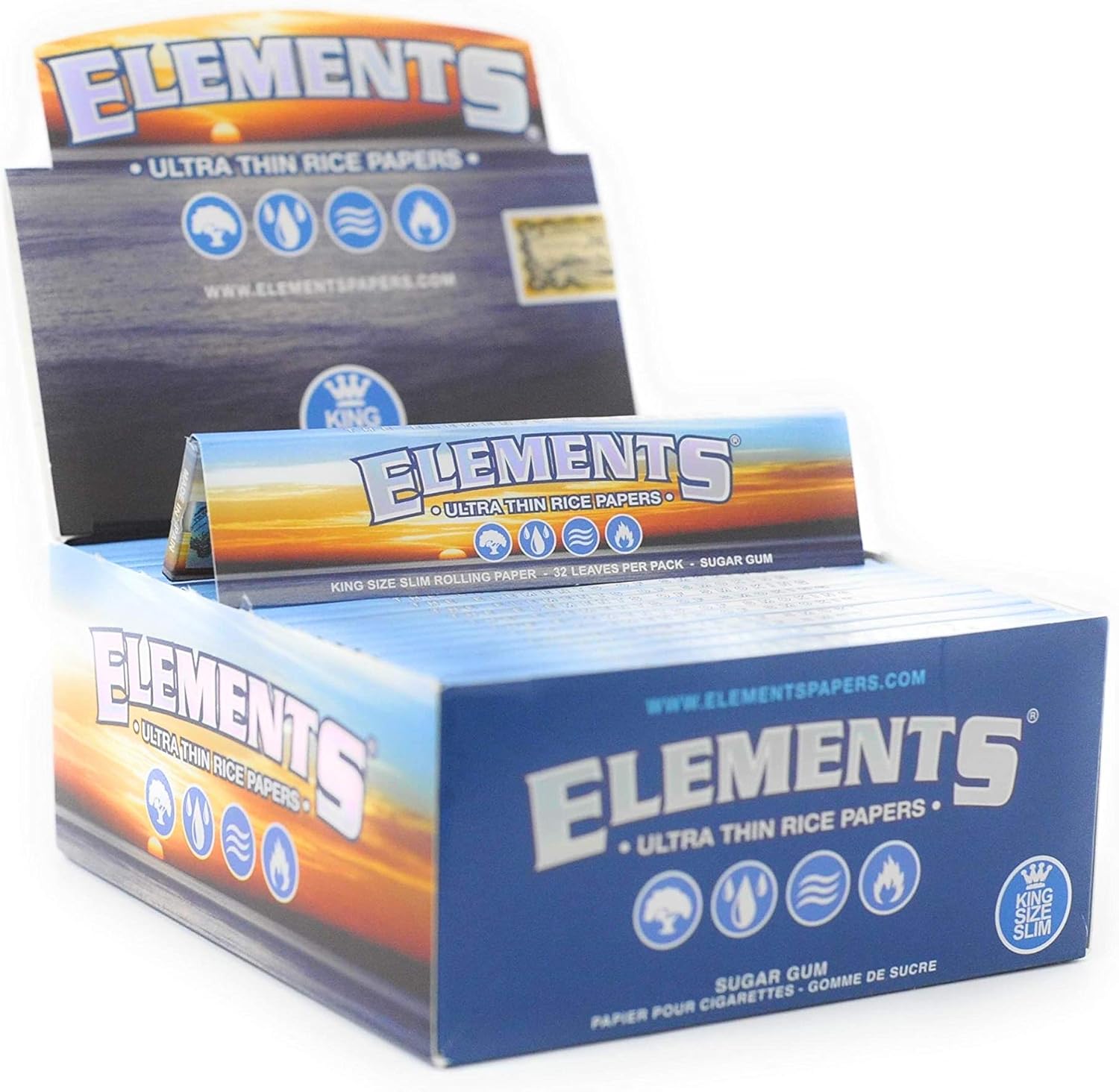 ELEMENTS KING SLIM ROLLING PAPERS
