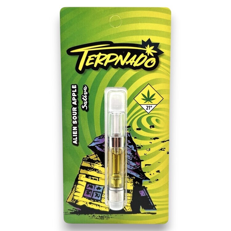 Sour Apple Flavored Distillate Cartridge