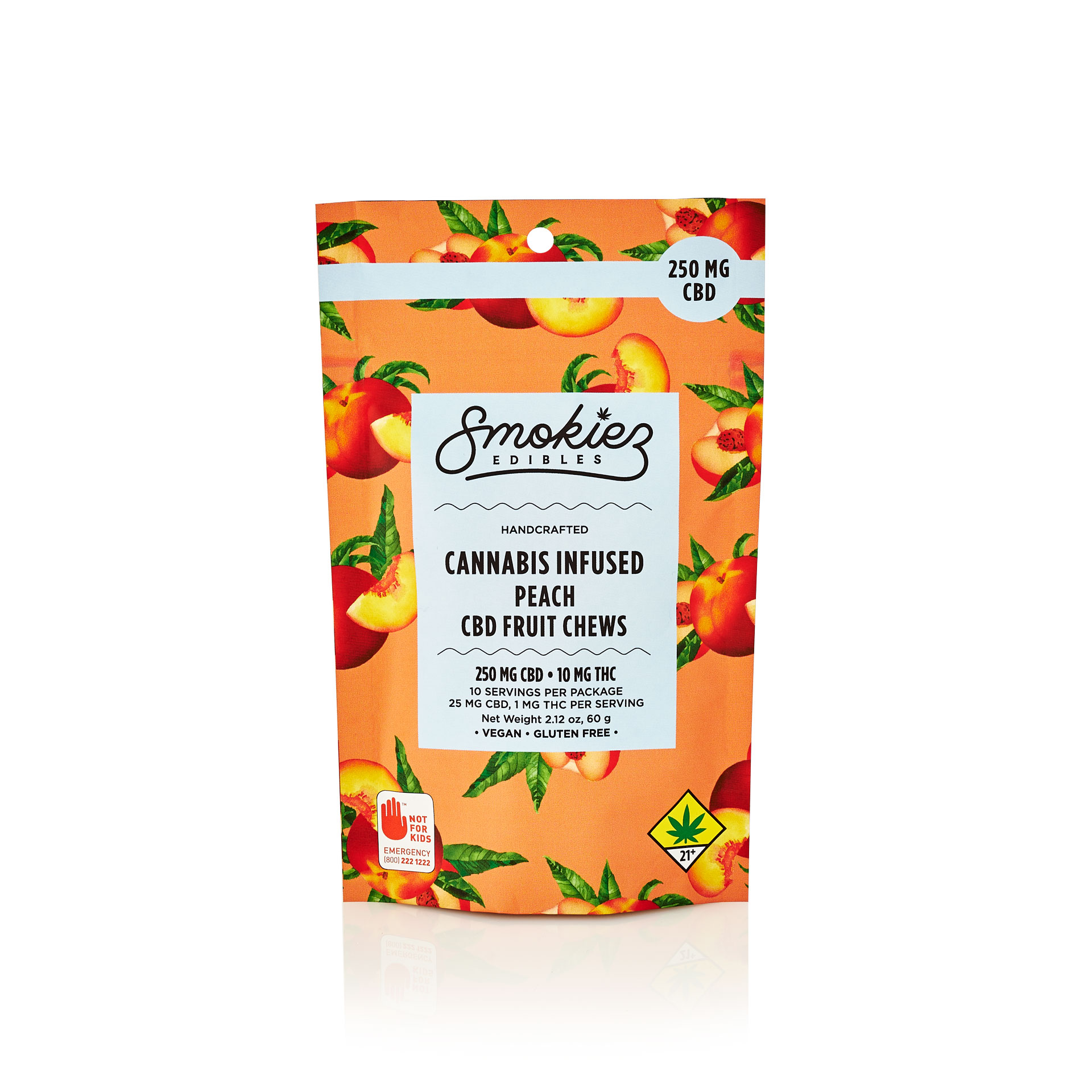 PNC-Peach CBD Chews 10pk