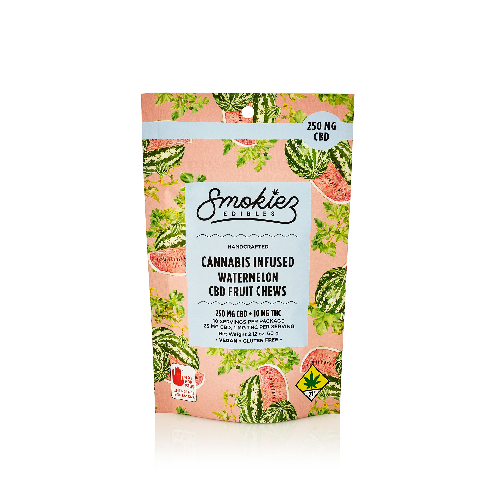 PNC-Watermelon CBD Chews 10pk