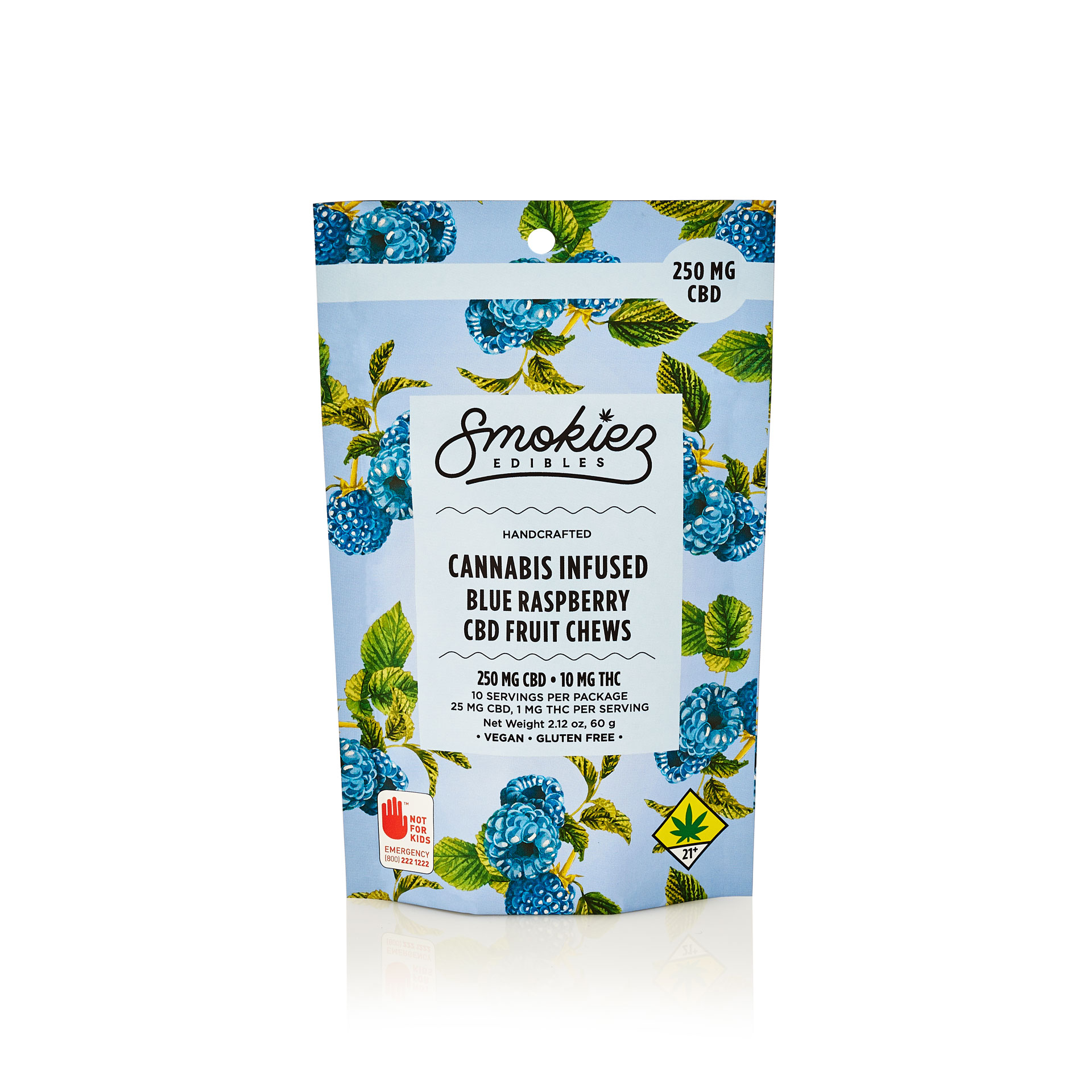 PNC-Blue Raspberry CBD Chews 10pk