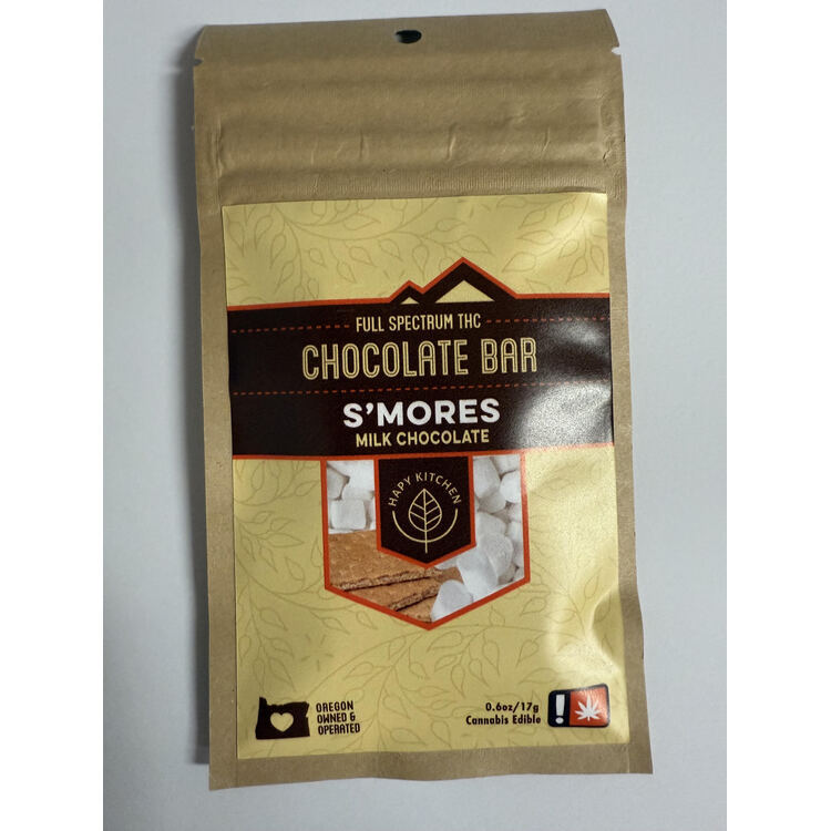 S'mores Milk Chocolate - 100mg Chocolate Bar - Hapy Kitchen