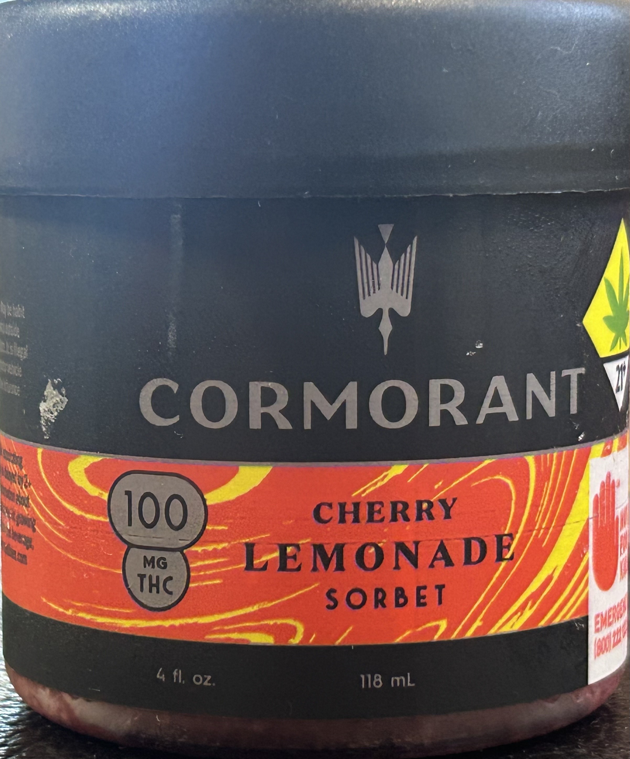 Cormorant - Cherry Lemonade 4oz Sorbet
