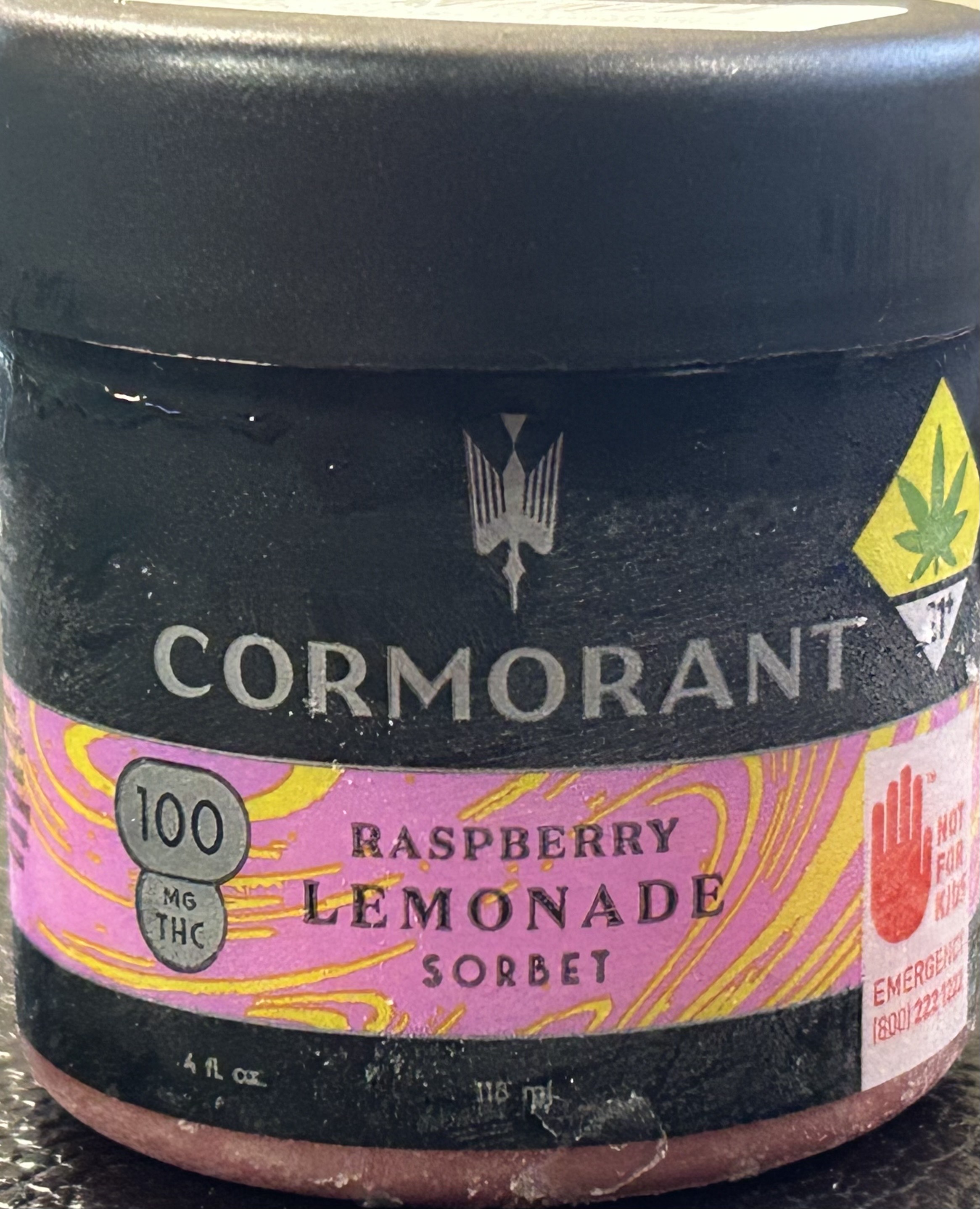 Cormorant - Raspberry Lemonade 4oz Sorbet