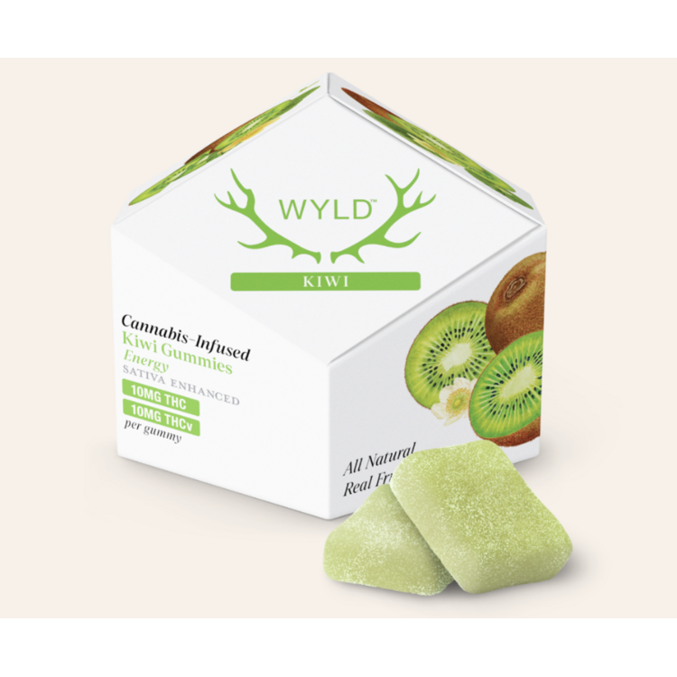 WYLD Solid Edible Kiwi THCV 10pk@200mg